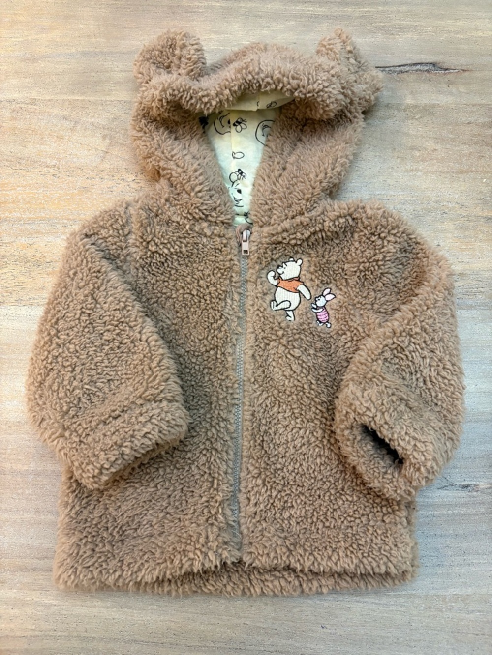 Disney Baby Winnie the Pooh Sherpa Jacket with Ears 3-6M